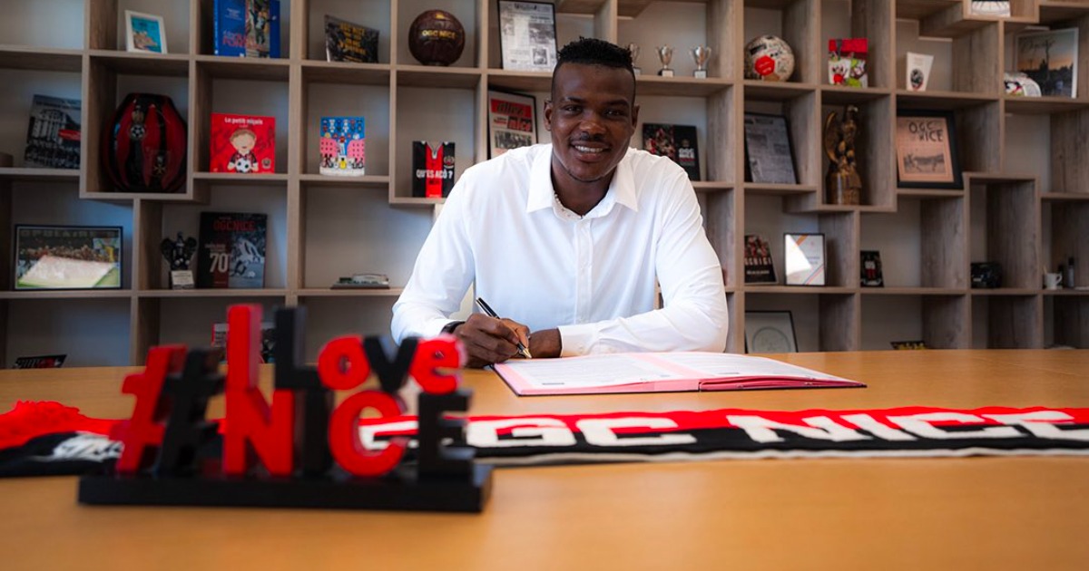 Juma Bah joins Nice on loan after a six-month spell with RC Lens